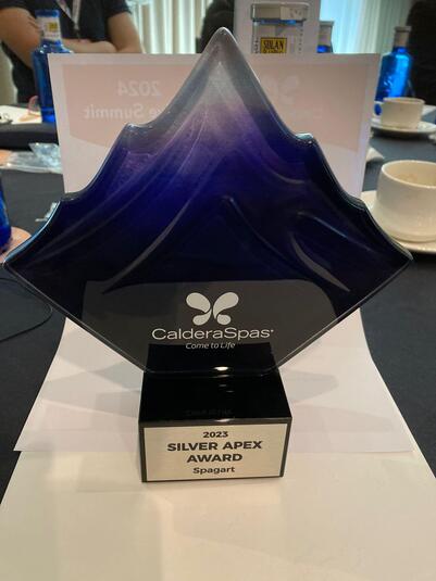 Pokal CalderaSpas Dealer Award 2. Platz